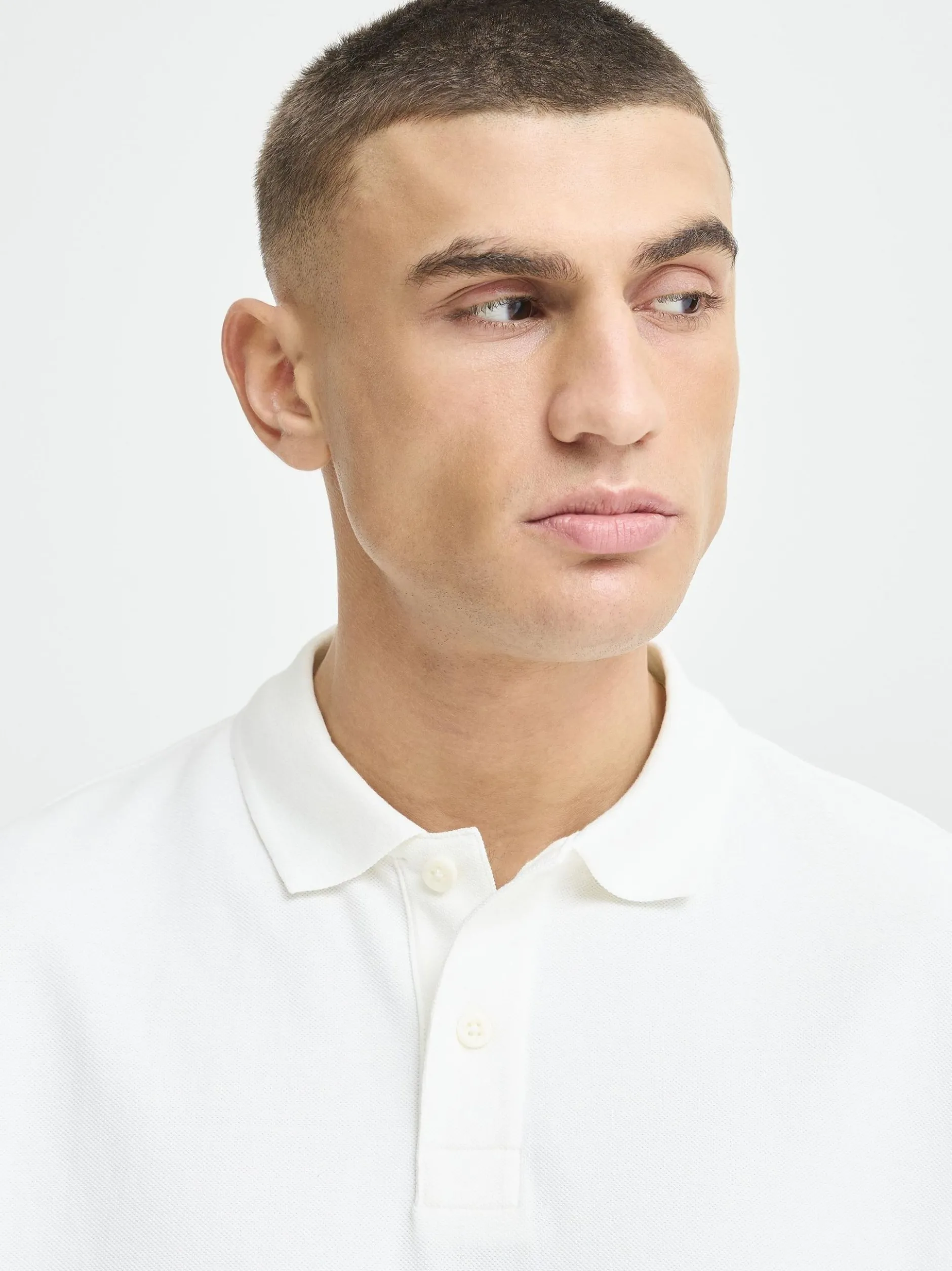 Solid Herren Poloshirt - SDOlexi in weiß