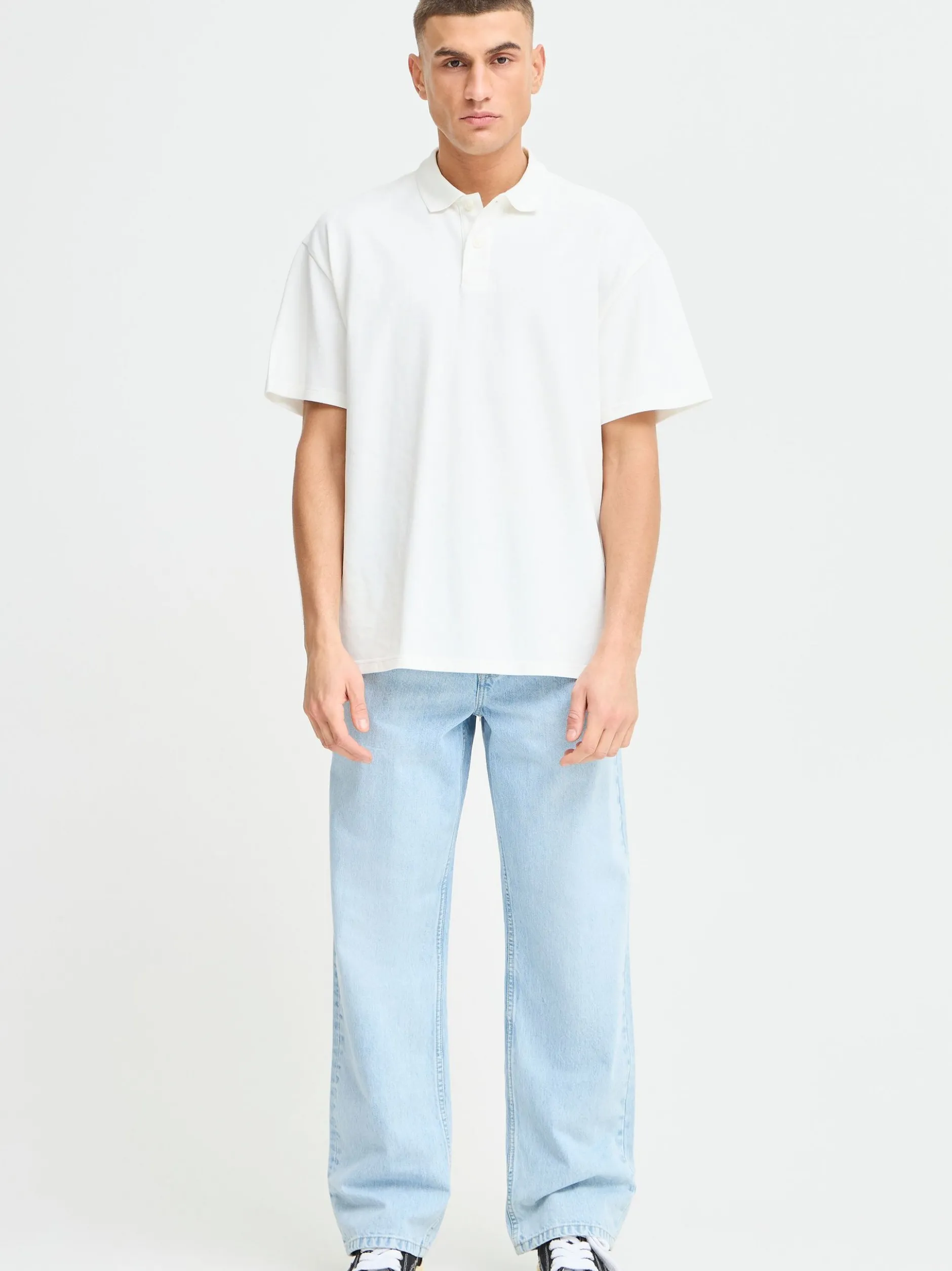 Solid Herren Poloshirt - SDOlexi in weiß