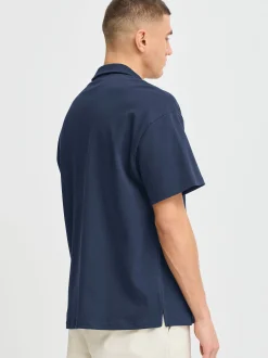 Solid Herren Poloshirt - SDOswald in blau