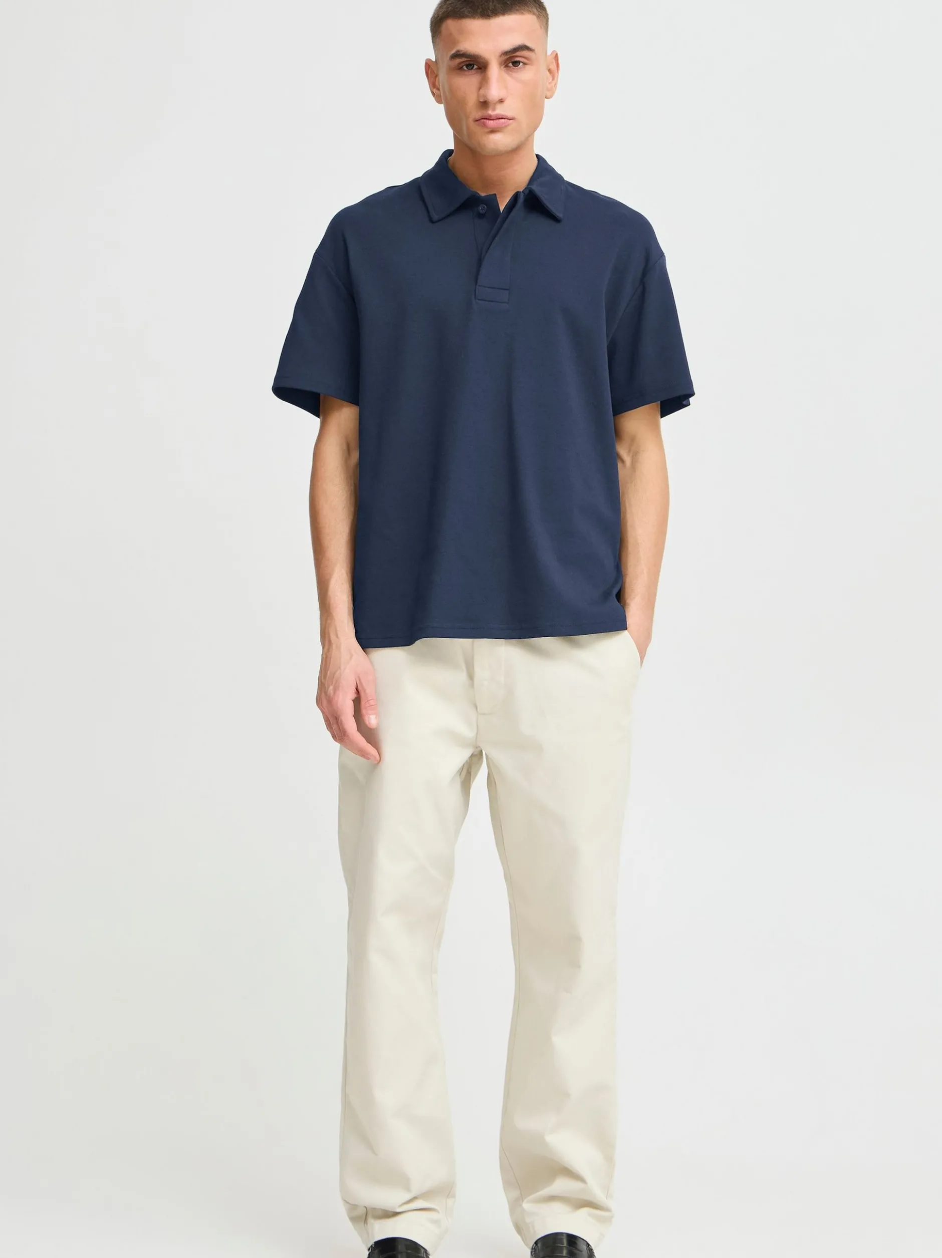Solid Herren Poloshirt - SDOswald in blau