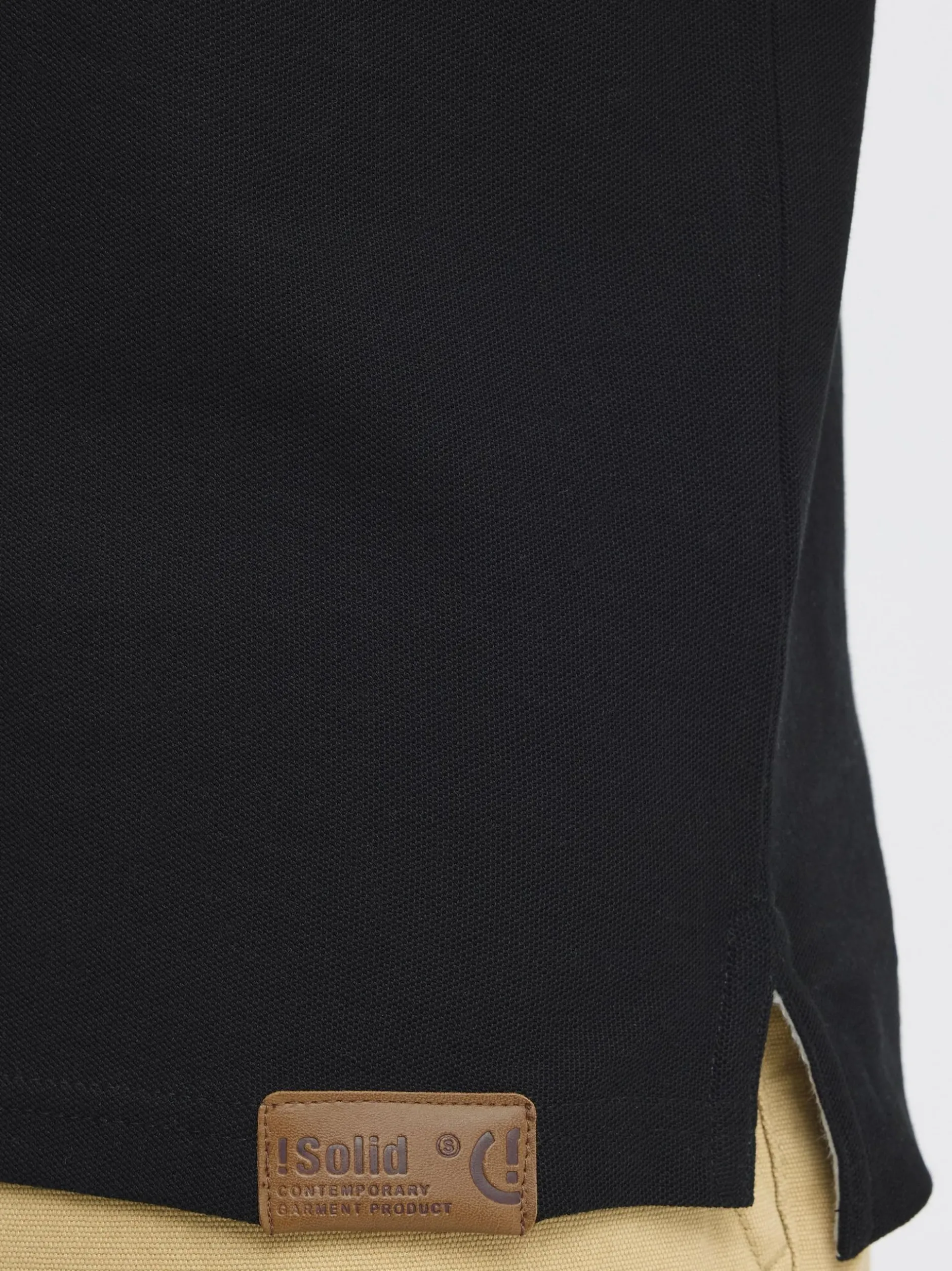 Solid Herren Poloshirt - SDTripPolo in schwarz