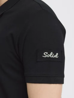Solid Herren Poloshirt - SDTripPolo in schwarz