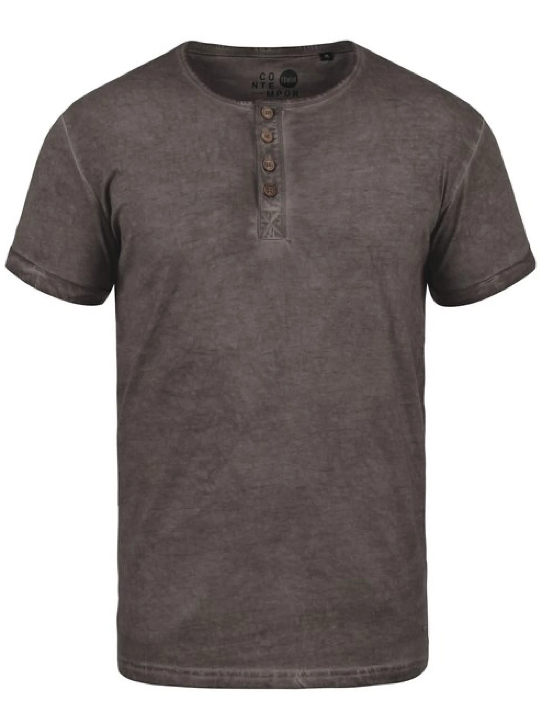 Solid Herren Rundhalsshirt - SDTihn in braun
