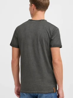 Solid Herren Rundhalsshirt - SDTino in schwarz