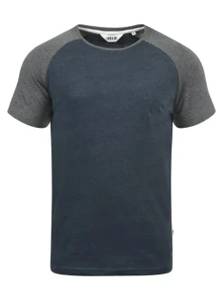 Solid Herren Rundhalsshirt - SDBastian in blau