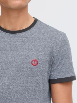 Solid Herren Rundhalsshirt - SDBennTee in blau