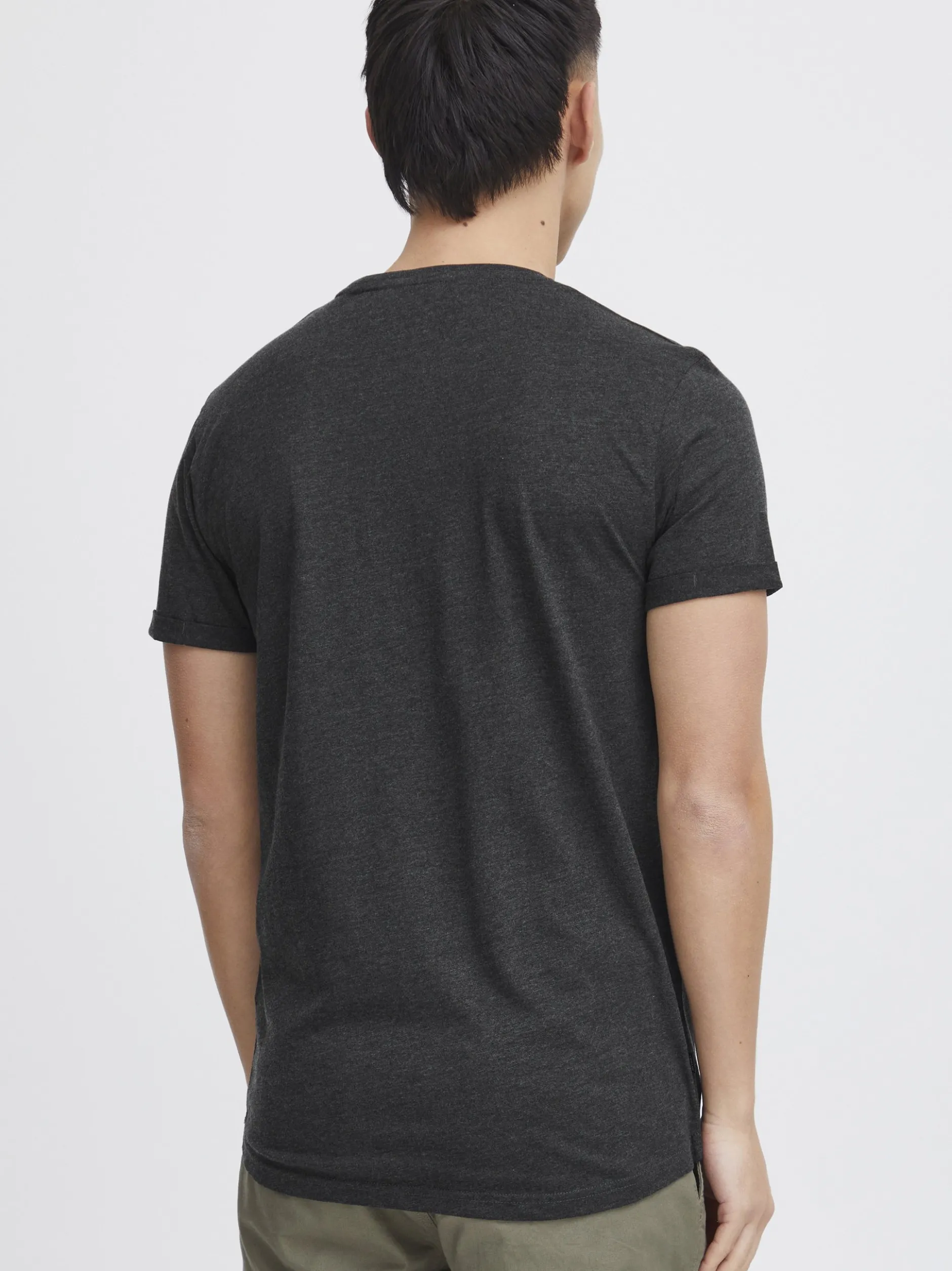 Solid Herren Rundhalsshirt - SDBob in grau