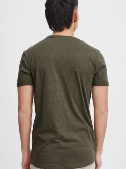 Solid Herren Rundhalsshirt - SDBob in grün