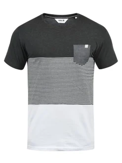 Solid Herren Rundhalsshirt - SDMalte in grau