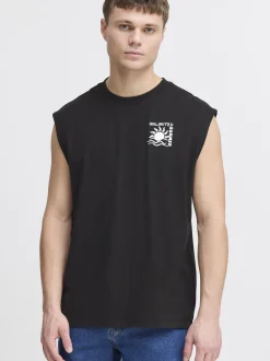 Solid Herren Rundhalsshirt - SDOlav in schwarz