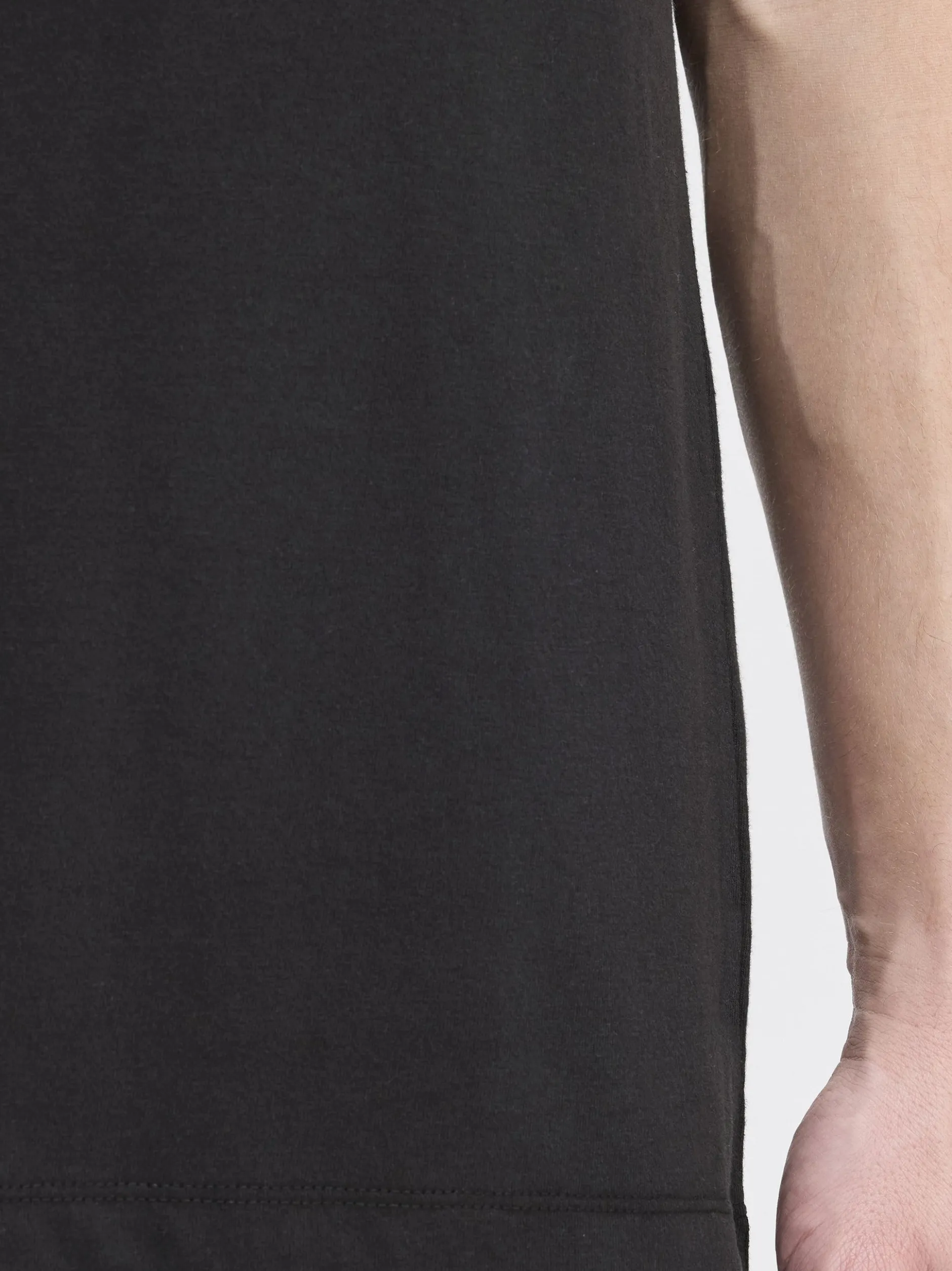 Solid Herren Rundhalsshirt - SDOlav in schwarz