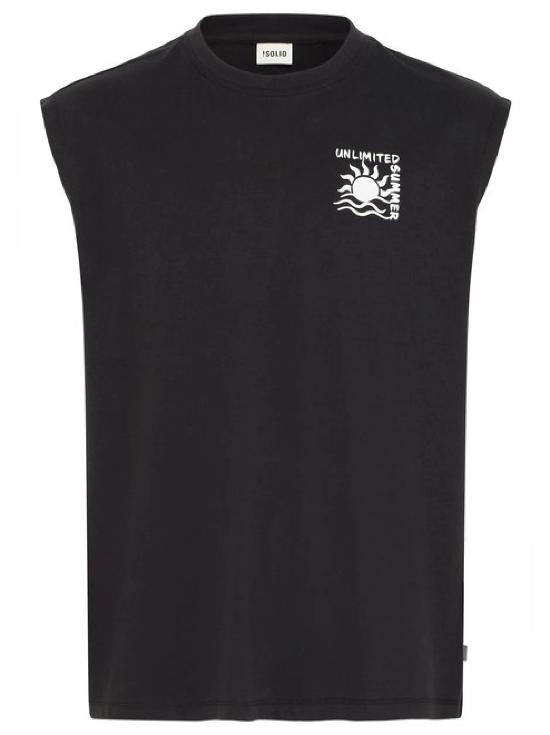 Solid Herren Rundhalsshirt - SDOlav in schwarz