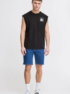 Solid Herren Rundhalsshirt - SDOlav in schwarz