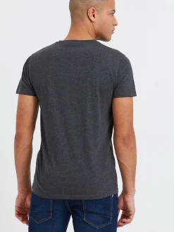 Solid Herren Rundhalsshirt - SDSascha in grau