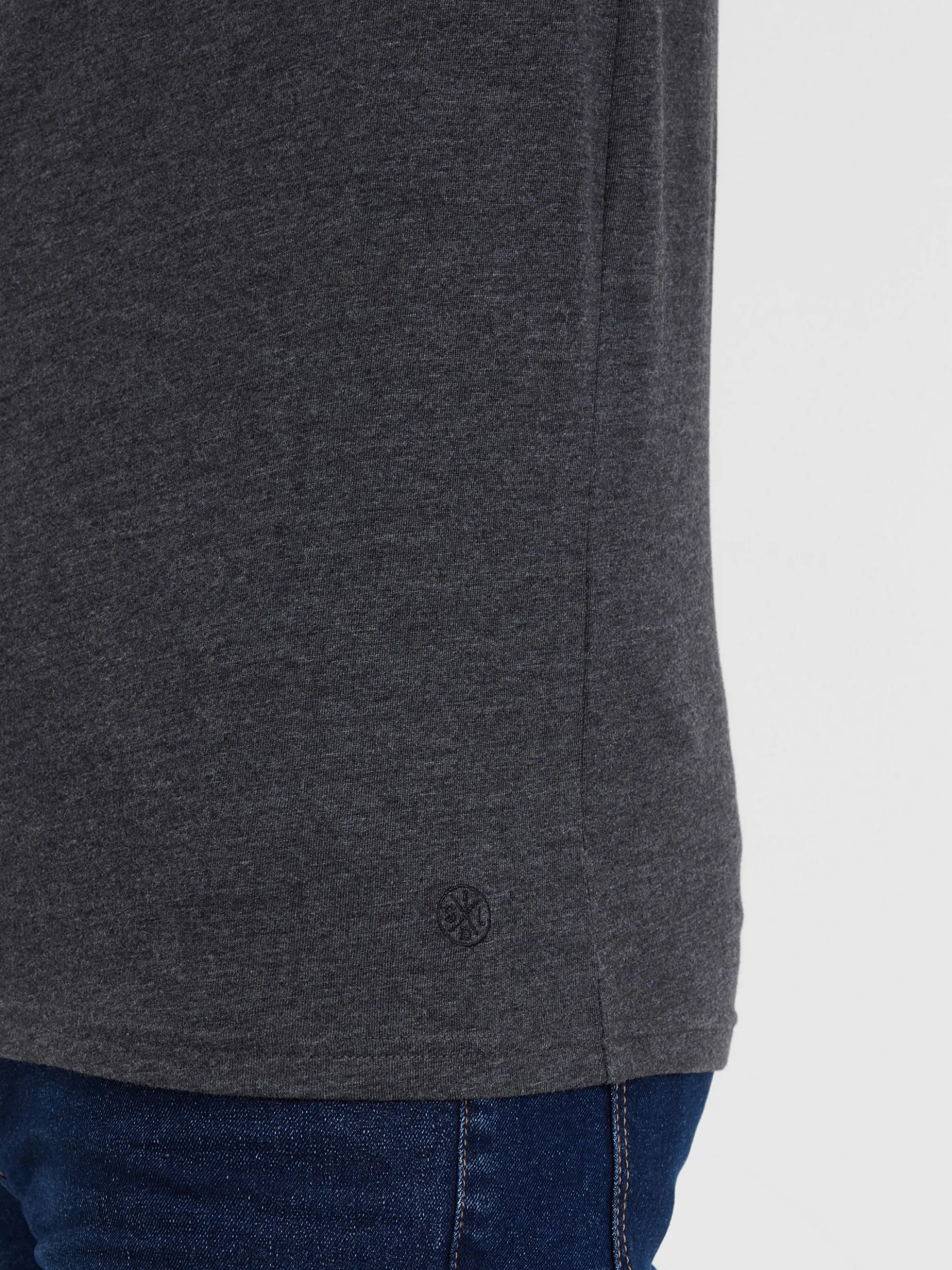 Solid Herren Rundhalsshirt - SDSascha in grau