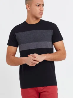Solid Herren Rundhalsshirt - SDSascha in schwarz