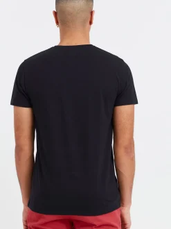 Solid Herren Rundhalsshirt - SDSascha in schwarz