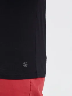 Solid Herren Rundhalsshirt - SDSascha in schwarz