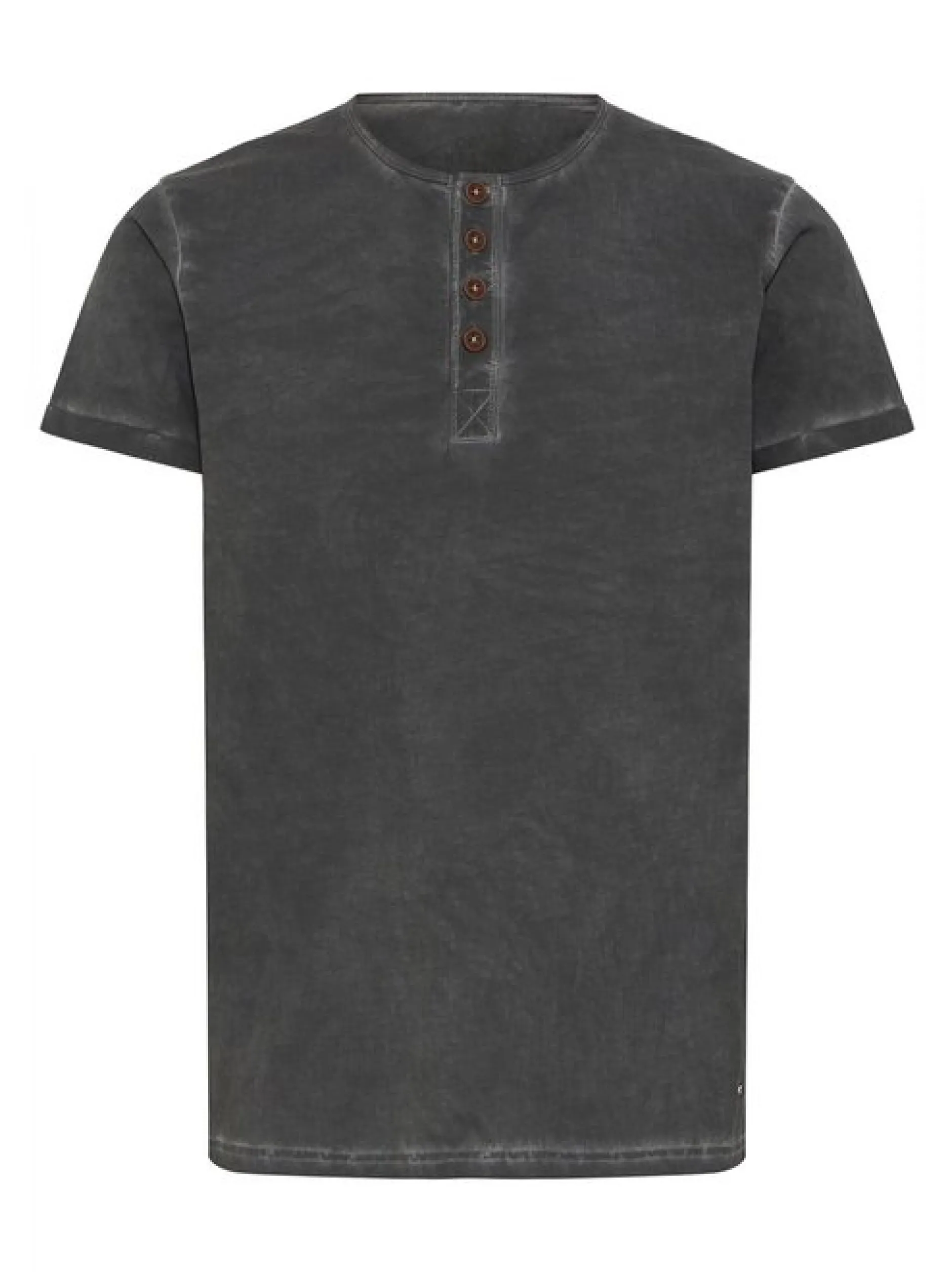 Solid Herren Rundhalsshirt - SDTihn in schwarz