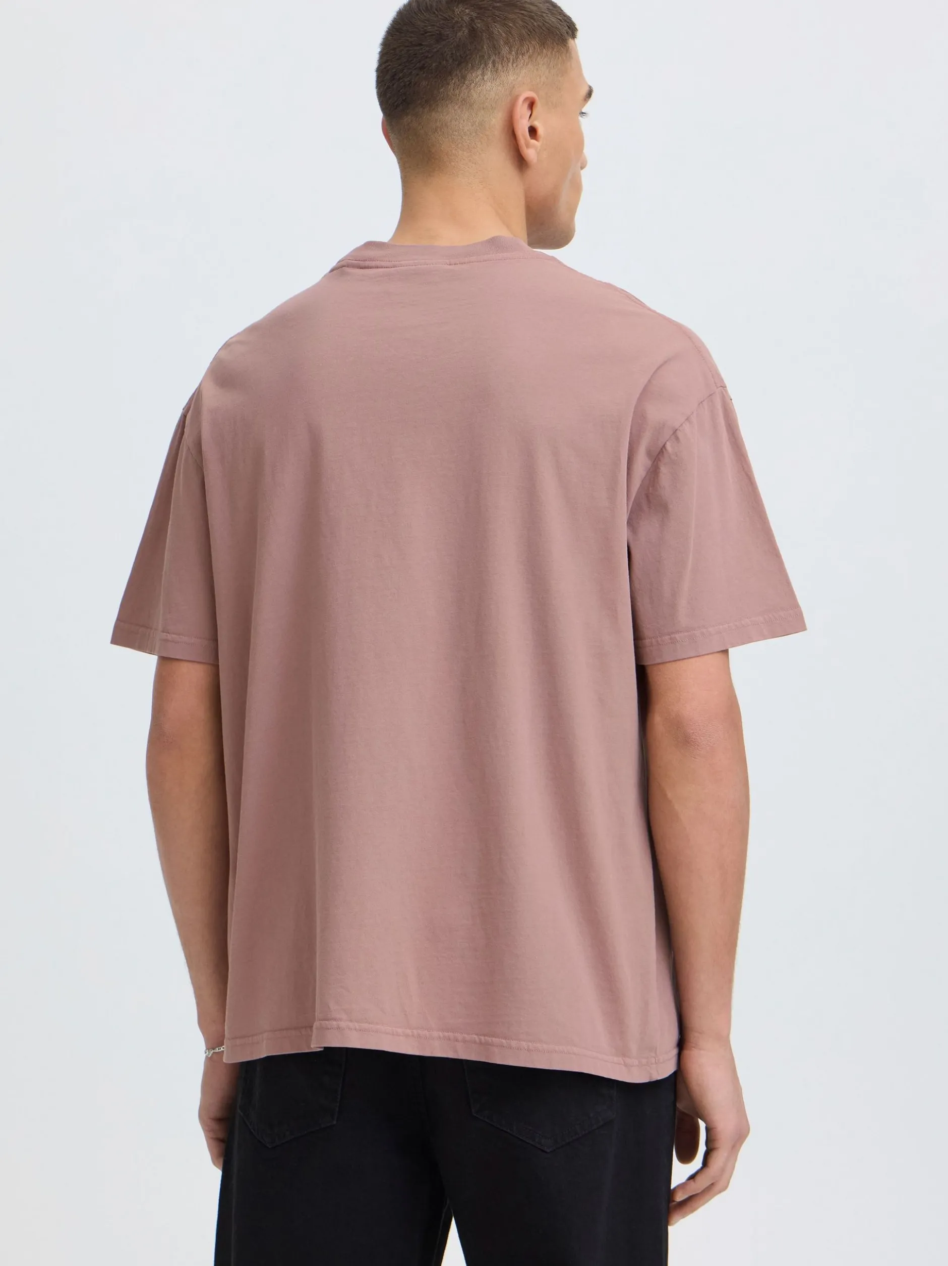 Solid Herren Rundhalsshirt - SDUncaster in rosa