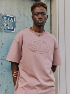 Solid Herren Rundhalsshirt - SDUncaster in rosa