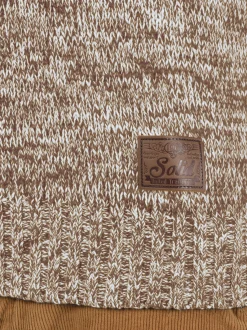 Solid Herren Schalkragenpullover - SDPhil in beige