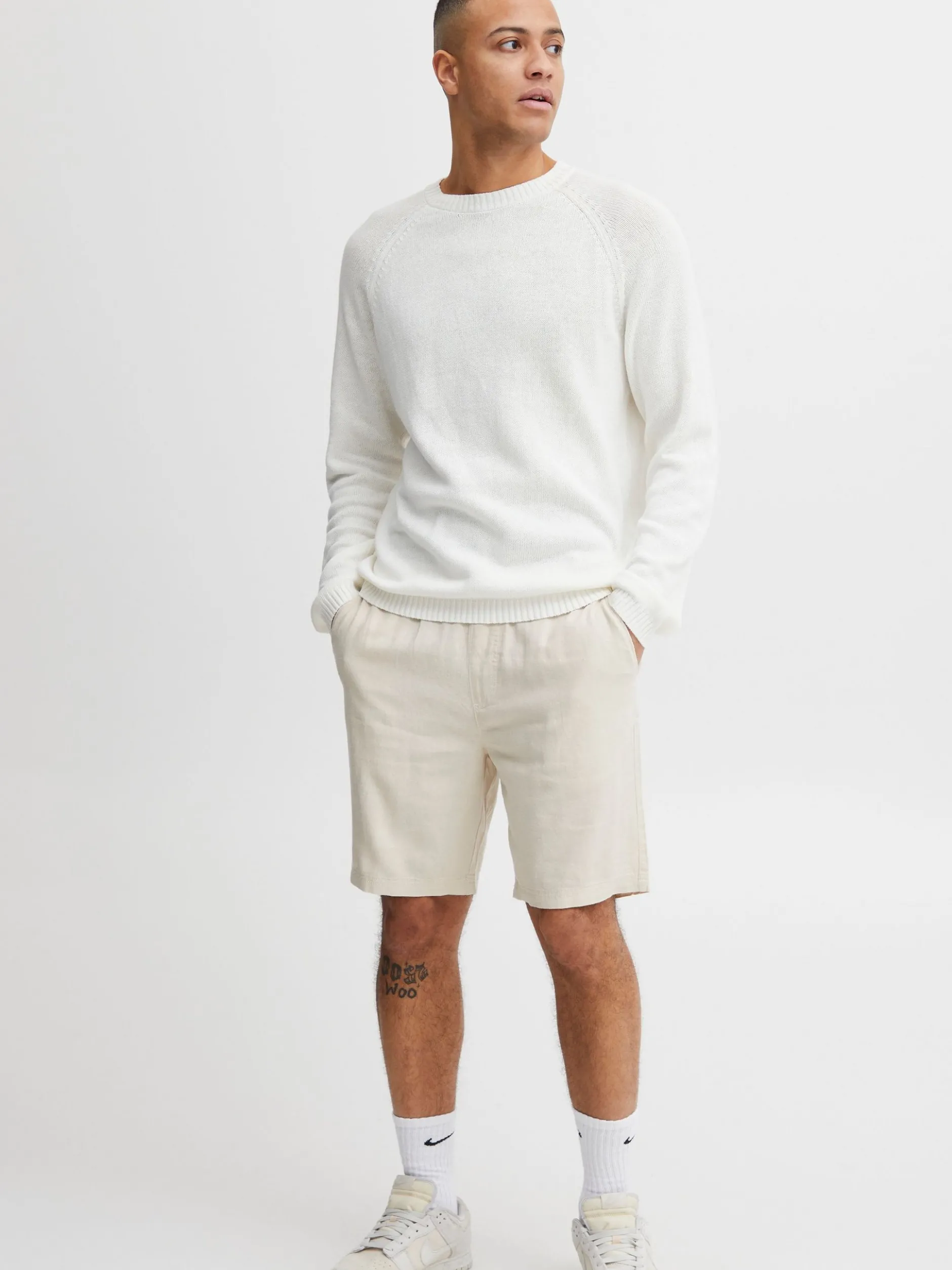 Solid Herren Shorts - SDAurelius in beige