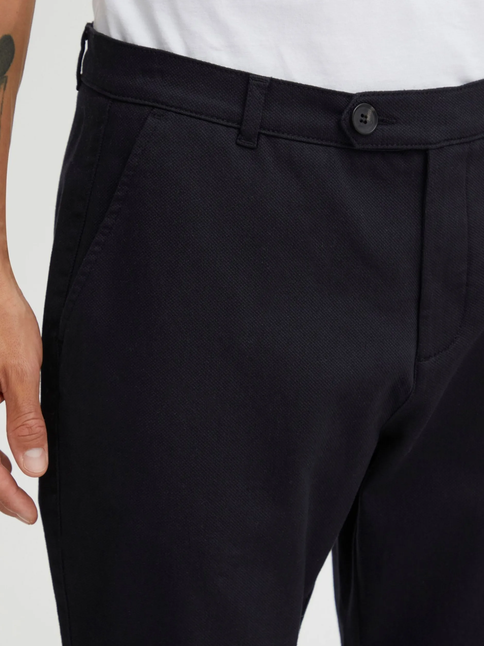 Solid Herren Stoffhose - SDFilip in schwarz