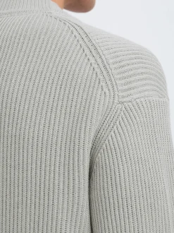 Solid Herren Strickjacke - SDNalli in hellgrau