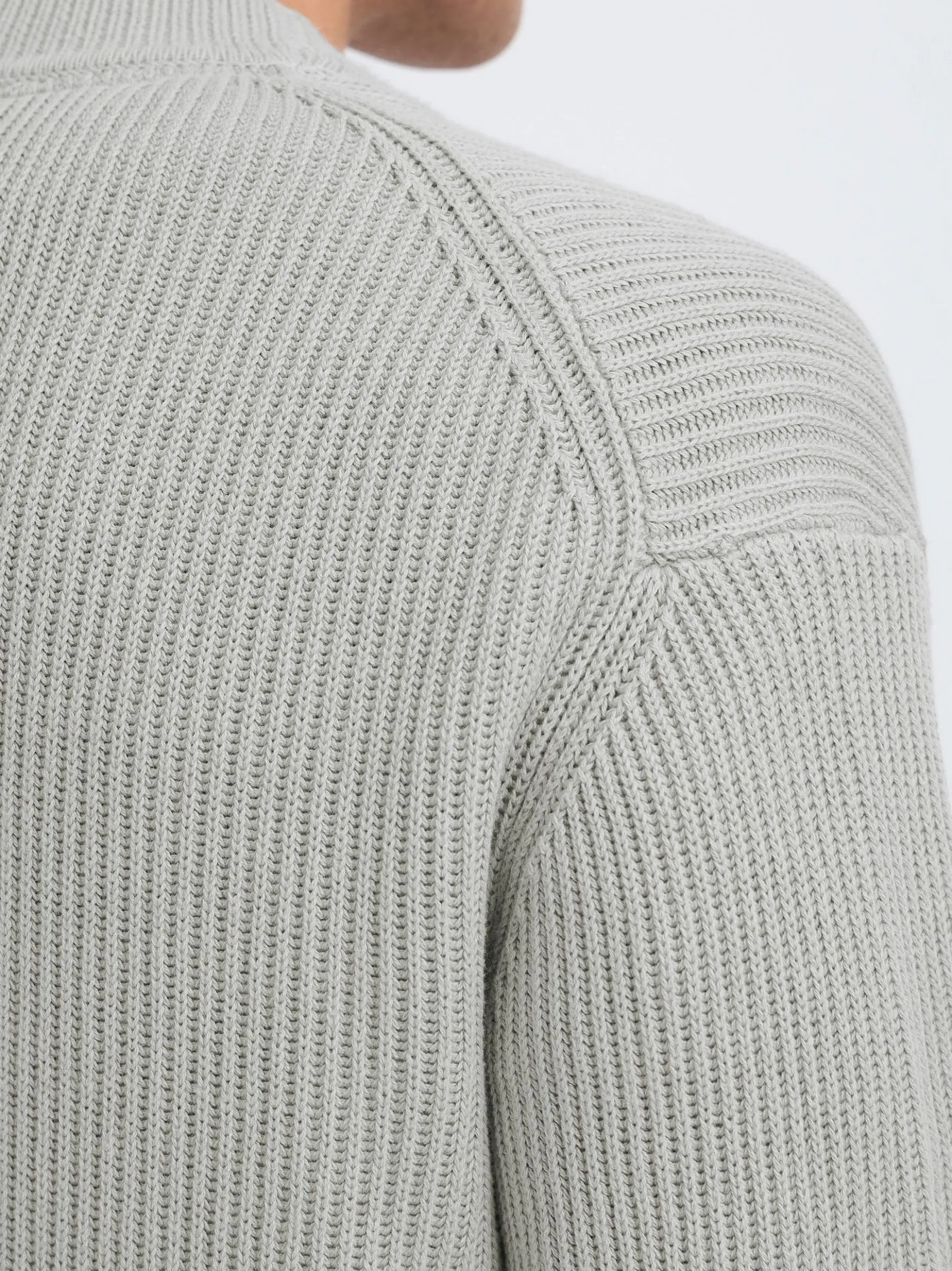 Solid Herren Strickjacke - SDNalli in hellgrau