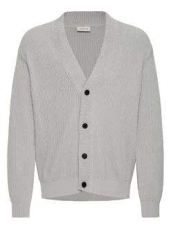 Solid Herren Strickjacke - SDNalli in hellgrau
