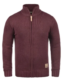 Solid Herren Strickjacke - SDPoul in rot