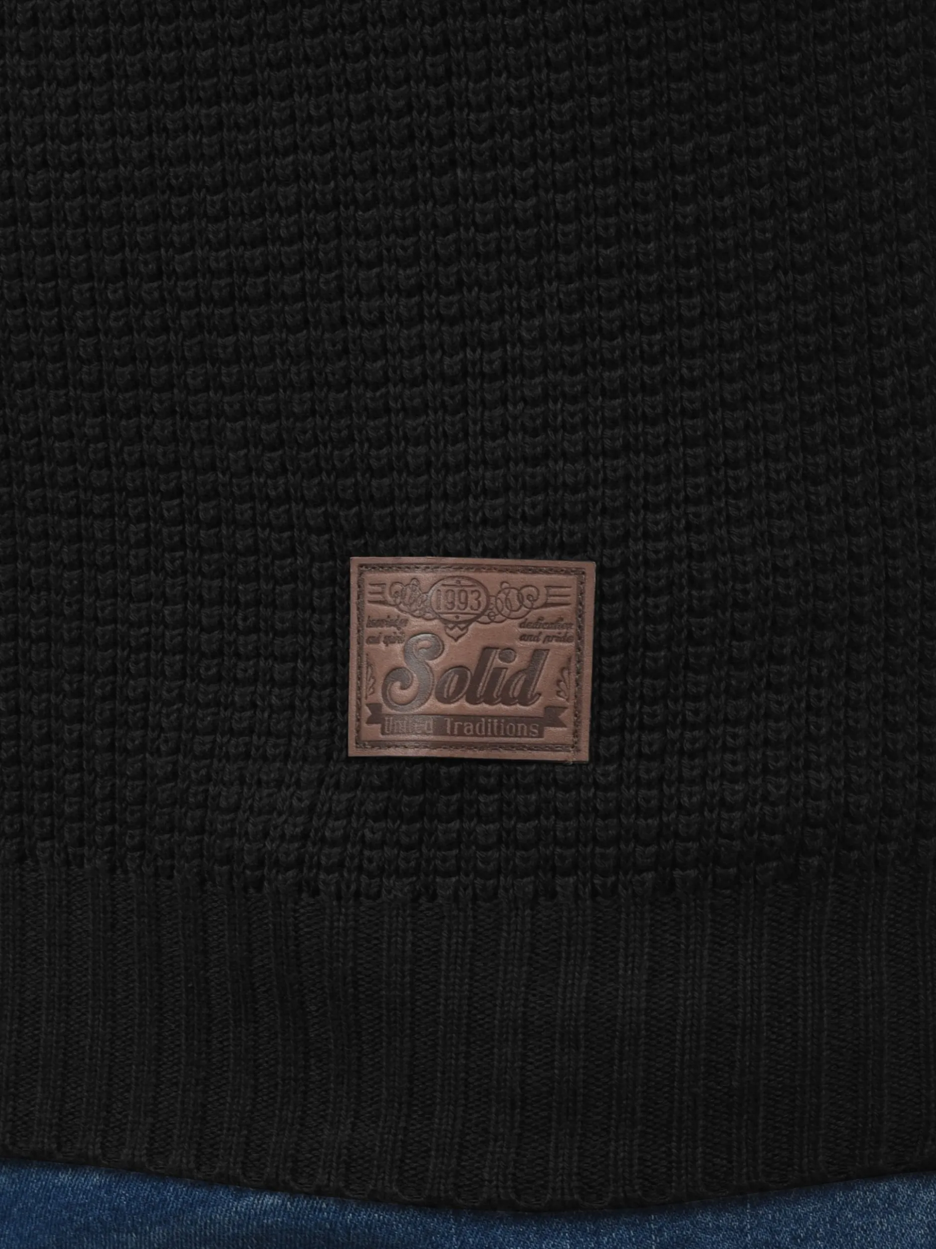 Solid Herren Strickjacke - SDTristian in schwarz