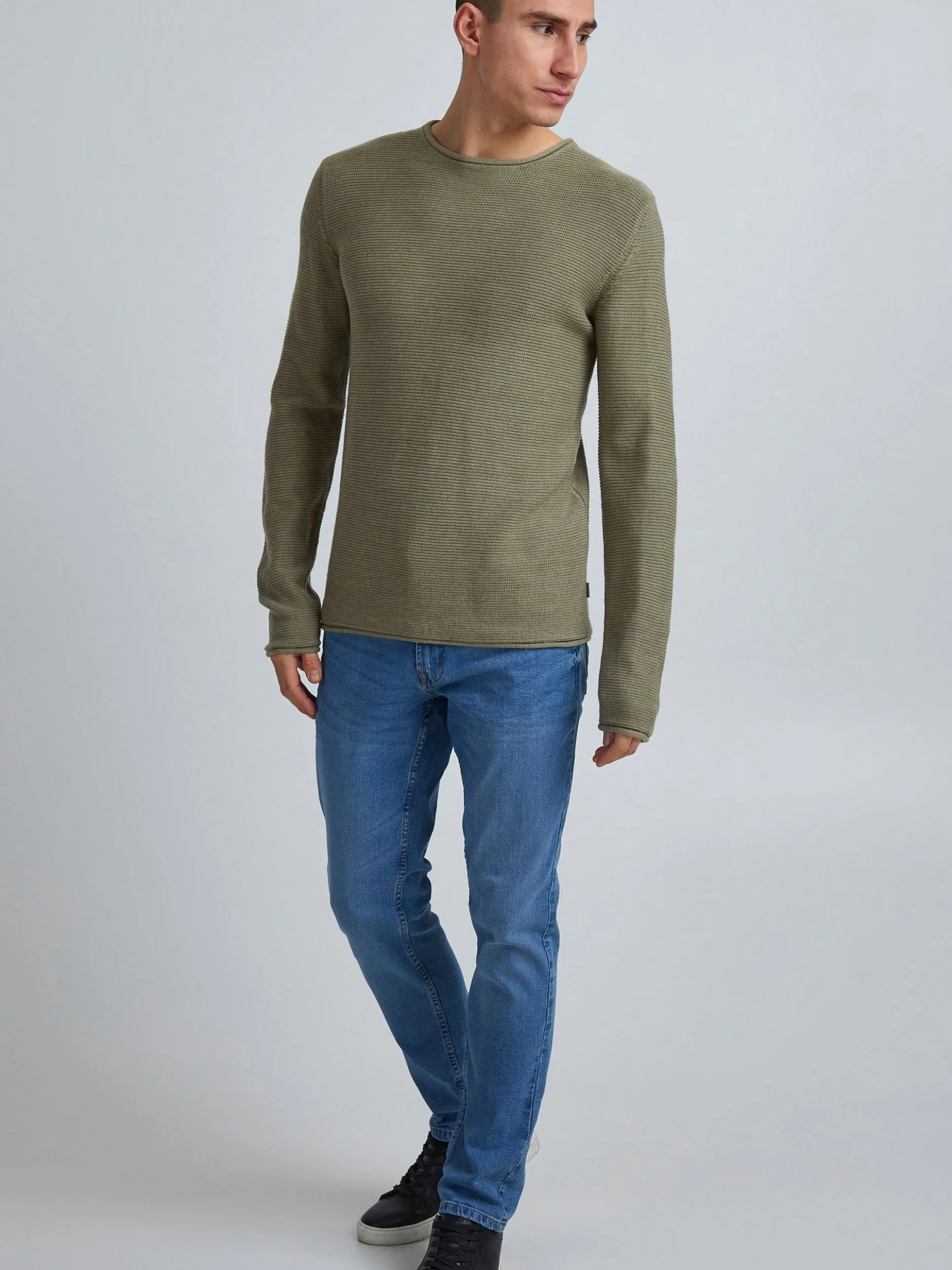 Solid Herren Strickpullover - SDJarah in grün