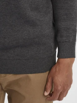 Solid Herren Strickpullover - SDAlegre in grau