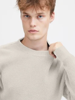 Solid Herren Strickpullover - SDHami in beige
