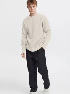 Solid Herren Strickpullover - SDHami in beige