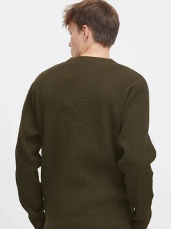 Solid Herren Strickpullover - SDHami in grün