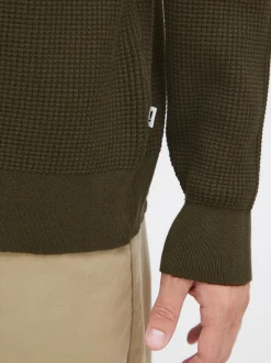 Solid Herren Strickpullover - SDHami in grün