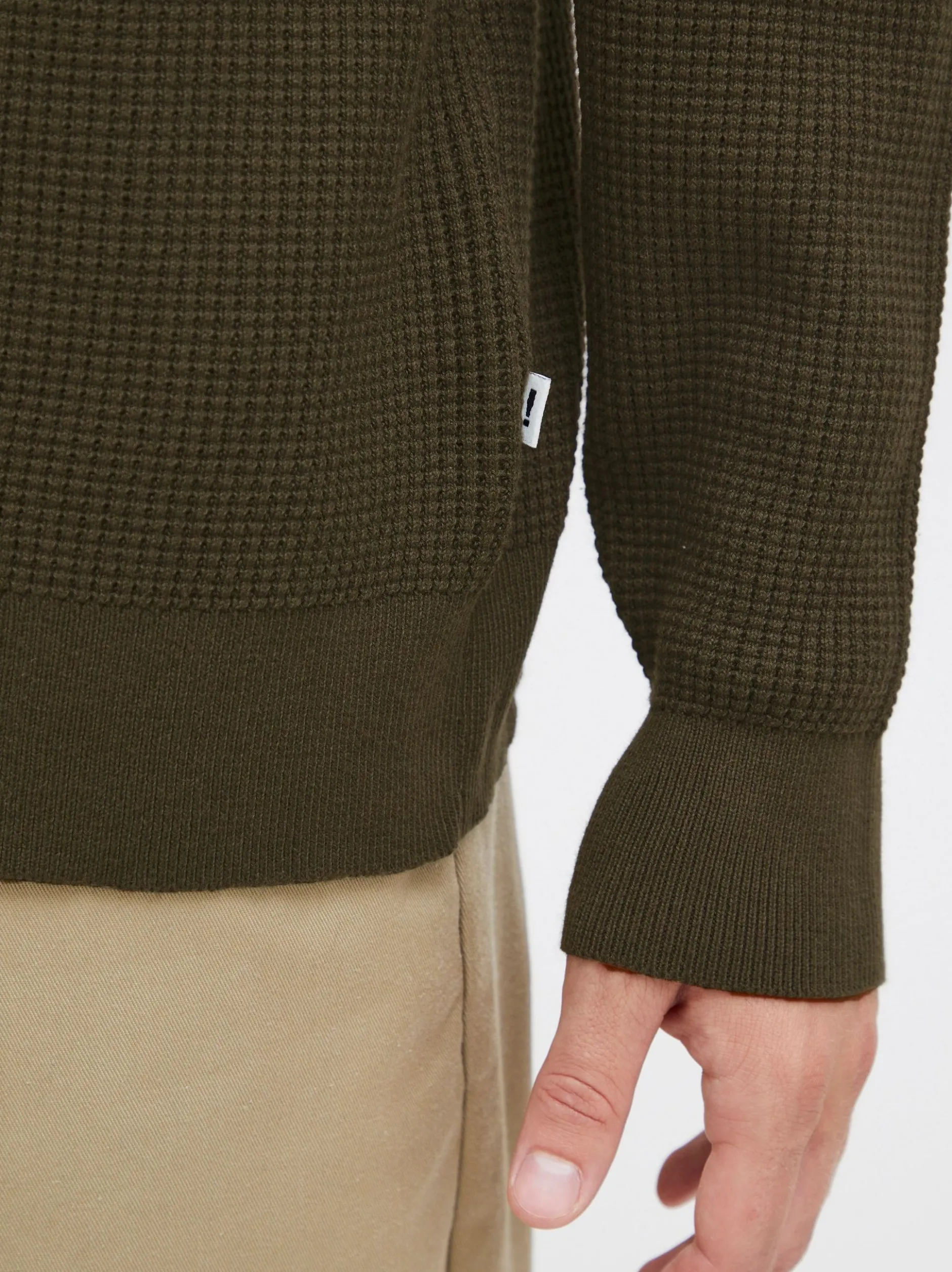 Solid Herren Strickpullover - SDHami in grün