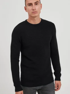 Solid Herren Strickpullover - SDNicholas in schwarz