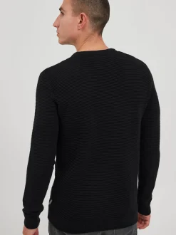 Solid Herren Strickpullover - SDNicholas in schwarz
