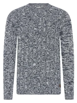 Solid Herren Strickpullover - SDRicco in blau