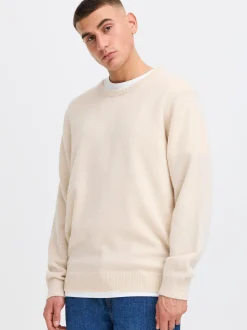 Solid Herren Strickpullover - SDRick in beige
