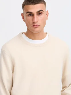 Solid Herren Strickpullover - SDRick in beige