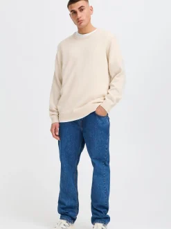 Solid Herren Strickpullover - SDRick in beige