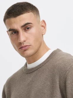 Solid Herren Strickpullover - SDRick in braun
