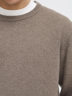 Solid Herren Strickpullover - SDRick in braun