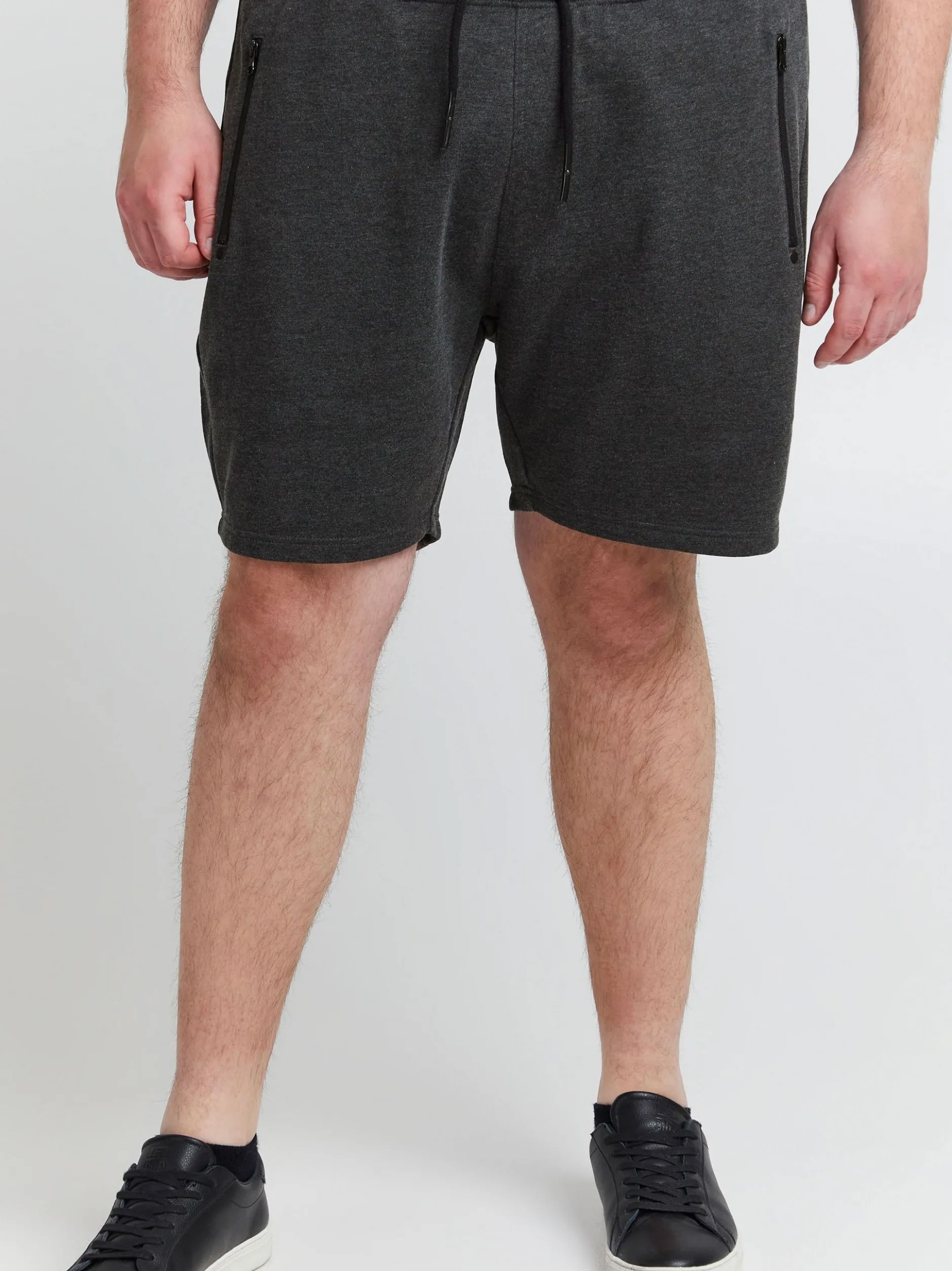 Solid Herren Sweatshorts - SDTaras Big & Tall in grau