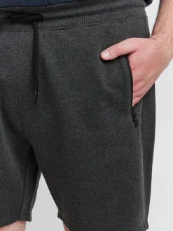 Solid Herren Sweatshorts - SDTaras Big & Tall in grau